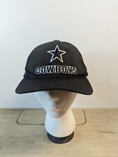 Vintage Dallas Cowboys Starter Snapback Hat Logo Star Spell Out Black NFL Cap