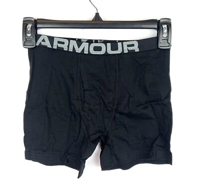Ropa interior calzoncillos boxer Under Armour para niño talla mediana, paquete de 4, rojo y negro Foto 1 de 4
