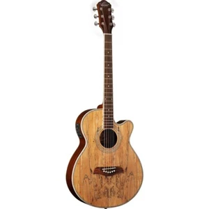 OSCAR SCHMIDT OG10CESM Spalted Maple Acoustic/Electric Guitar FREE SHIPPING! - Picture 1 of 7