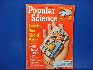 Popular Science Magazine,March 1963,Amazing New Kind of Motor Boats Boats Boats - Imagen 1 de 1
