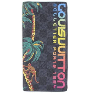 LOUIS VUITTON Damier Cobalt Brazza Portefeuille Long Wallet N63509 jungle palm - Picture 1 of 8