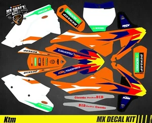 Kit Déco Moto pour / Mx Decal Kit for Ktm SX / SX-F - Replica Factory 2017 - Imagen 1 de 1