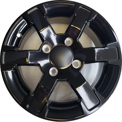 RUEDA LLANTA OEM Arctic Cat ATV Prowler Wildcat 14x7 4/115 6+1 D.O.T. Negro brillante Foto 1 de 4