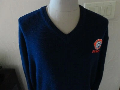 Suéter De Colección Años 80 Chicago Bears NFL ACRÍLICO Starter Bordado Azul Adulto L Raro Foto 1 de 4