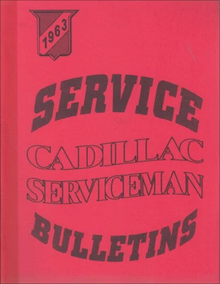 Manuale Di Riparazione E Revisioni Dei Bollettini Di Servizio Cadillac 1963 - Immagine 1 di 3