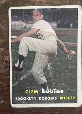 1957 Topps - #53 Clem Labine - Image 1 of 2