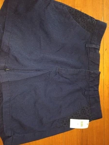 Gap kids Shorts Blue Khaki Shorts Eyelet Pockets NWT SZ 14 - Picture 1 of 3