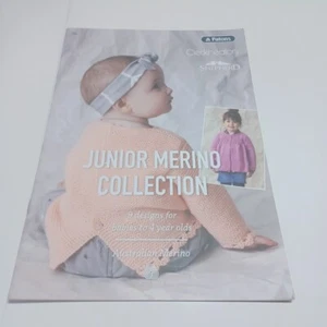 Patons Knitting Pattern Book #355 Junior Merino Collection 9 Designs to Knit - Picture 1 of 17
