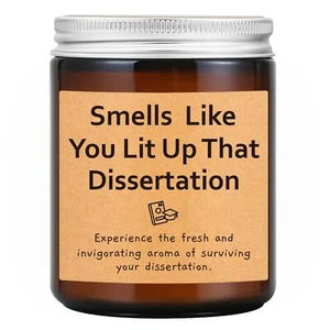 Funny Grad Candle 2025 Graduation Gifts College Masters Doctorate PHD Present - Picture 1 of 7