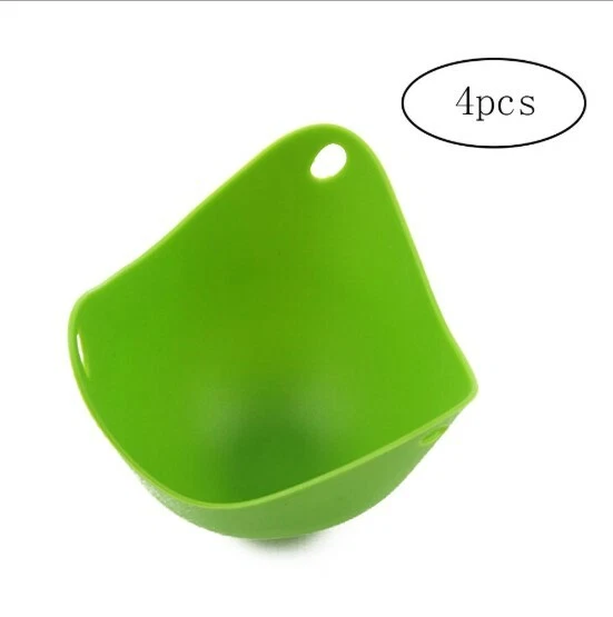 4er SET Silikon-form für pochierte Eier, Verlorene-Eier, Eier-kocher,Spiegel-Ei - Bild 1 von 1