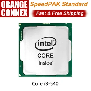 Intel Core i3-540 CPU 3.1 GHz Dual Core 4Threads Socket LGA 1156 CPU Processor - Picture 1 of 10