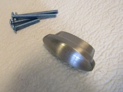 Современный овальный шкаф Liberty с ручкой 16 мм матовый никель 62731SN алюминий - Изображение 1 из 4