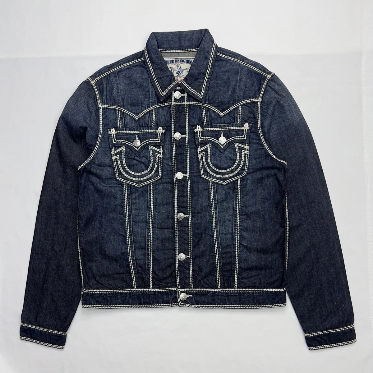 TRUE RELIGION ネイビー デニムジャケット XS TRUE RELIGION（トゥルーレリジョン） TRUE RELIGION【海外限定