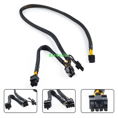 8 Pin auf 6+8 Pin (6+2) GPU Karte Netzteil Kabel für HP ProLiant ML350 G10 Gen10 - Image 1 of 4