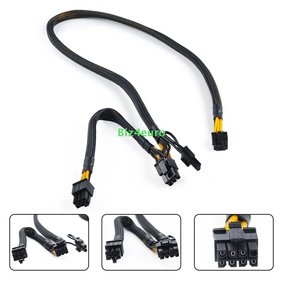 8 Pin auf 6+8 Pin (6+2) GPU Karte Netzteil Kabel für HP ProLiant ML350 G10 Gen10 - Bild 1 von 4