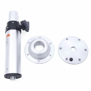 For Rv Boat Caravan Aluminum Adjustable Table Pedestal Stand Lift Up Table Base - Picture 1 of 12