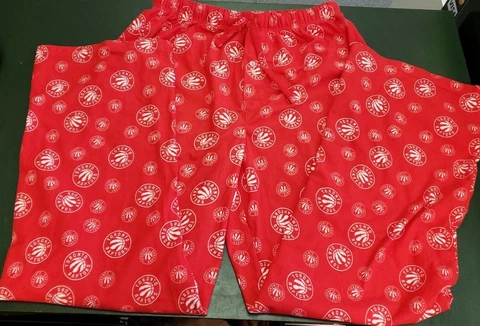 Toronto Raptors NBA Red Pajama Pants Mens Size Medium Cover