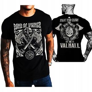 T-Shirt Valhalla Skull Wikinger Drakar Viking Warrior Odin Thor Wiking Vikings