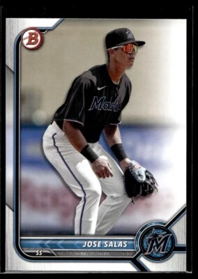 2022 Bowman Prospects Jose Salas Miami Marlins #BP-30 - Image 1 of 2