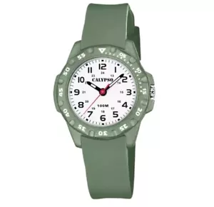Wristwatch Calypso from child green rubber with hands numbers k5821/2 - Picture 1 of 2