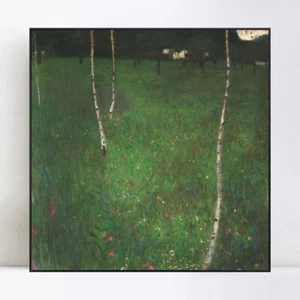 Lienzo enmarcado impresión giclee arte granja con abedules por Gustav Klimt - Imagen 1 de 17