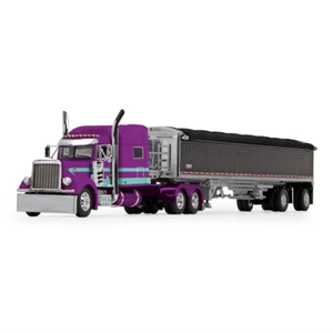 1/64 DCP BIG RIGS # 4 JUSTIN ALLISON TRUCKING PETERBILT 379 & WILSON PACE SETTER - Picture 1 of 3