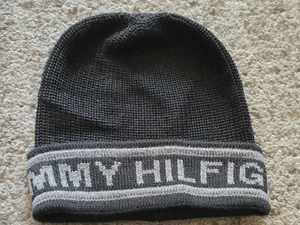Tommy Hilfiger Herren Mütze Baumwolle Grau Schwarz Wollmütze Wintermütze Neu Top - Bild 1 von 3