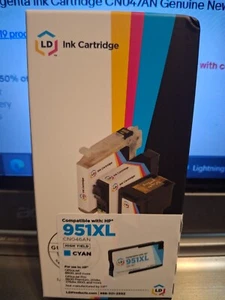 LD HP 951XL Cyan Ink Cartridge - SEALED Box - Bild 1 von 1