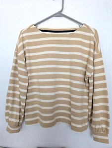 Camisa a Rayas Southern Tide Zayla Para Mujer S Tejida Crema Irlandesa Costera Náutica - Imagen 1 de 10