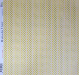 (6) ZURÜCKGENOMMEN Handwerkerwerkstatt 12x12 Karton Sammelalbum Papier CREAMSICLE DOTS - Bild 1 von 1