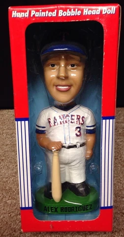 Alex Rodriguez Texas Rangers Bobble Dobbles Hand Painted Bobblehead MLB Baseball Cover