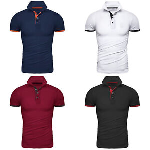 Golf Shirts Men Short Sleeve Casual Tennis T-Shirt Athletic Workout Sports Tops