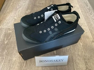 Onitsuka Tiger MEXICO 66 SLIP-ON 1183A360 002 NEGRO/NEGRO Nuevo en Caja de Japón - Imagen 1 de 5