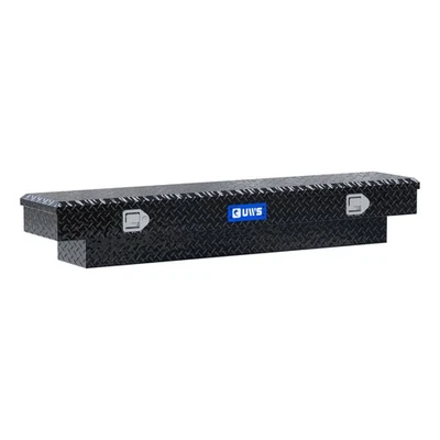 63" Slim-Line Crossover Truck Toolbox Storage UWS Gloss Black Aluminum Storage Foto 1 de 4