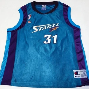 VINTAGE Champion WNBA Utah Starzz #31 Debbie Black teal jersey Women's MEDIUM M - Picture 1 of 5
