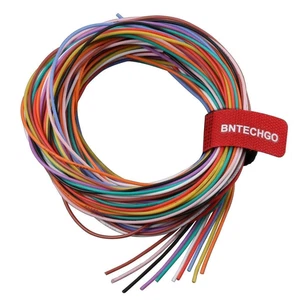 Kit de cables de silicona calibre 26 10 colores cada uno 10 pies flexible 26 AWG trenzado estañado C - Imagen 1 de 12
