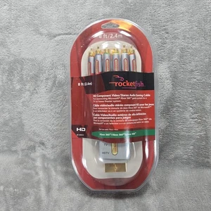 Rocketfish 8FT HD Component Video Stereo Audio Gaming Cable Xbox 360 - Picture 1 of 3