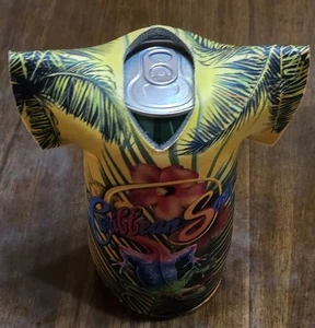 4" Can Cozy Jimmy Buffet Lizard Caribbean Soul Margaritaville T-shirt Bottle - Picture 1 of 5