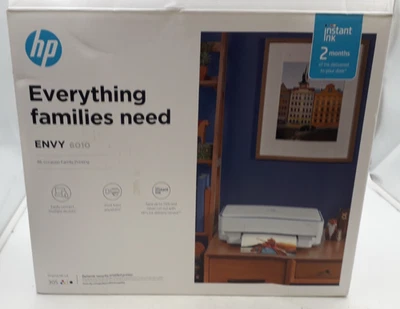 HP All-in-One Envy 6010 HP+ Enabled Wireless Colour Printer, Scanner & Copier - Image 1 of 4