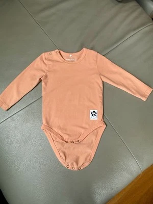 Mini Rodini Baby Body, One Piece, 68/74 4-9 Months Organic Cotton EUC - Image 1 of 4