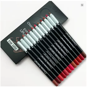 12 color matte lip liner set, lipstick pen in 12 colors, gift set, durable lip m - Picture 1 of 1