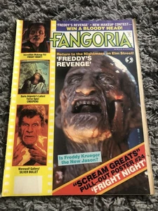 FANGORIA # 49, Nightmare on Elm Street "Freddy's Revenge" Poster Included - Imagen 1 de 2