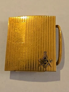 Vintage Bojar Masonic Gold Filled Belt Buckle - Picture 1 of 7