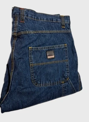 Jeans Carpenter Craftsmen 36x31 lavado oscuro pierna recta 100 % algodón utilitario Foto 1 de 4