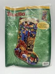 Calza punto ago Bucilla Holiday Natale tutti i cuori vengono a casa 60779 NOS - Foto 1 di 5