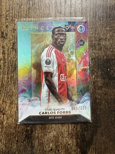 Carlos Forbs Topps 2023-24 Inception RC Ajax 001/125 First Of The Line Print - Picture 1 of 3