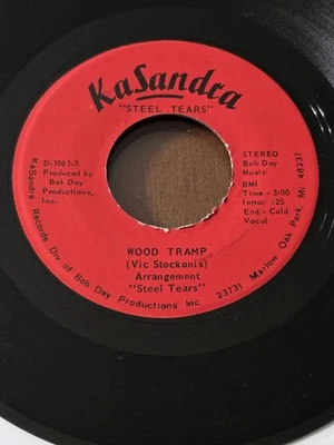 MONSTER PRIV MICHIGAN GARAGE/PUNK/HEAVY 45 STEEL TEARS Wood Tramp/Station 7 HEAR - Image 1 of 4