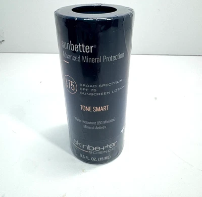Sunbetter Advanced Mineral Protection Tone Smart SPF 75 loción de protección solar 0,5 fl - Imagen 1 de 2