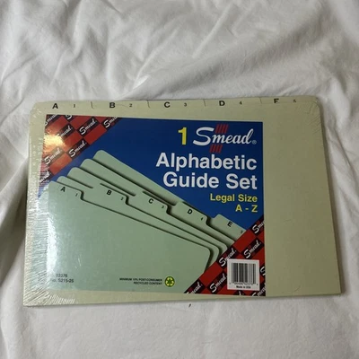 New Smead Files Alphabetic Guide Old Stock. Stock #S215-25 - Image 1 of 4