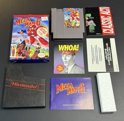 Mega Man 6 1994 NES CIB NICE! Kay-Bee Toy Store "Display Box" Authentic Read - Image 1 of 4